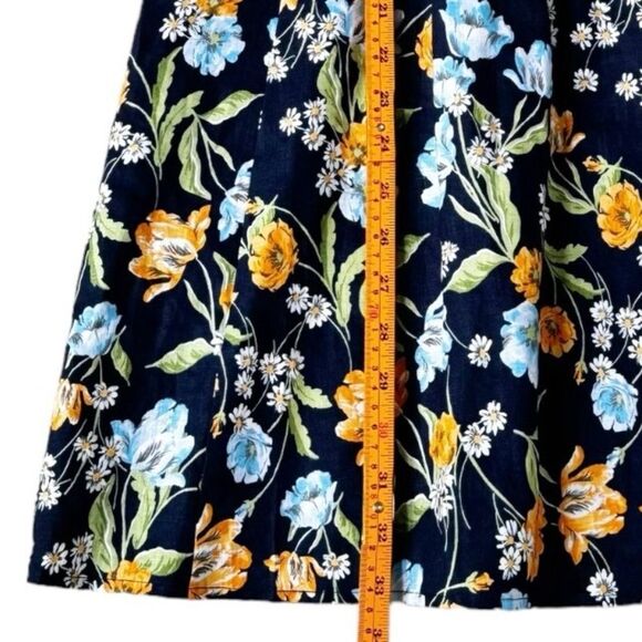 Draper James Maddie Babydoll Spring Blooms Floral Linen Smocked Dress. Small.NEW - Picture 7 of 10